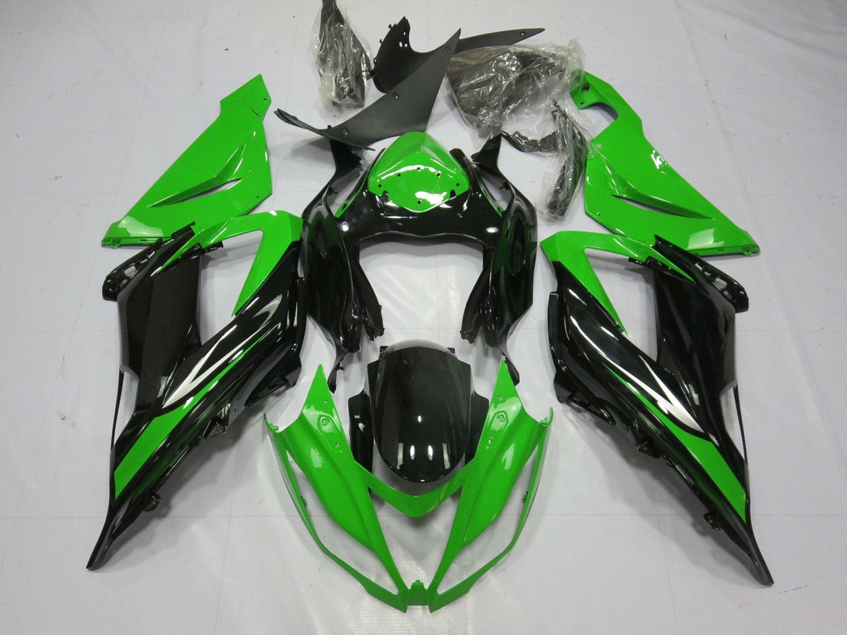 2013-2018 Green Black Silver Kawasaki ZX6R 636 Fairing Kit