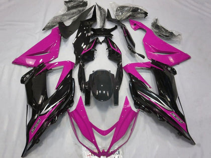 2013-2018 Kawasaki ZX-6R Pink Black Silver Fairing Kit