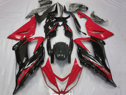 2013-2018 Kawasaki ZX-6R Red Black Silver Fairing Kit