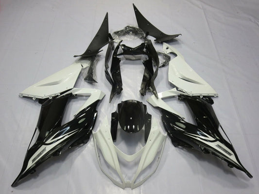 2013-2018 Black White Silver Kawasaki ZX6R 636 Fairing Kit