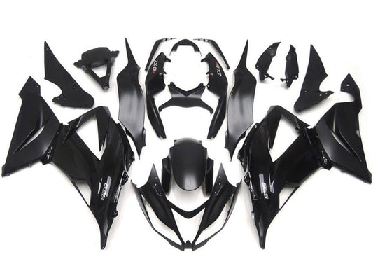 2013-2018 Glossy Black Matte Black Kawasaki ZX6R 636 Fairings Fairing Kit