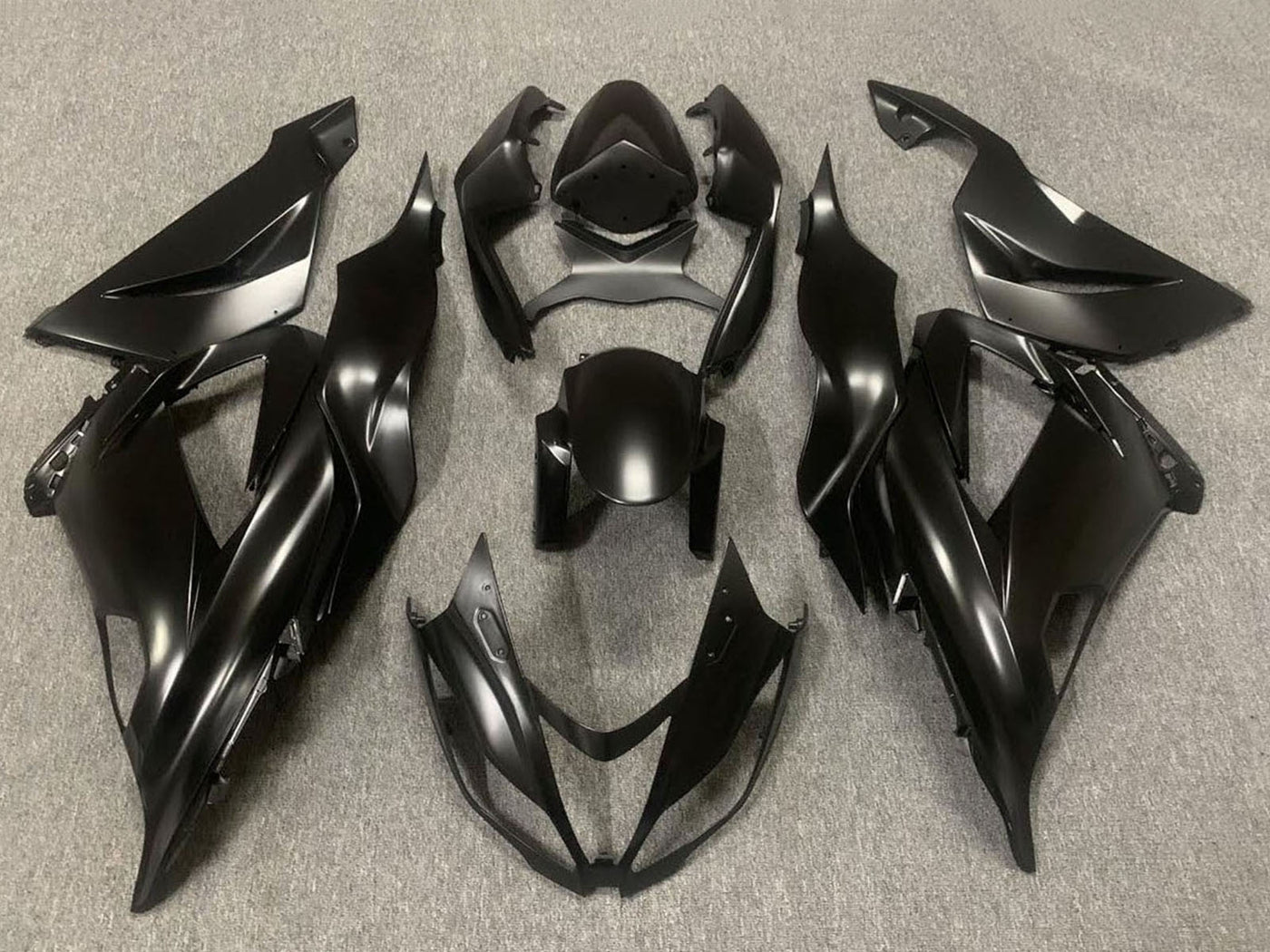 2013-2018 Matte Black Kawasaki ZX6R Motorcycle Fairings， Purchase 2013-2018 Matte Black Kawasaki ZX6R Motorcycle Fairings UK - UK