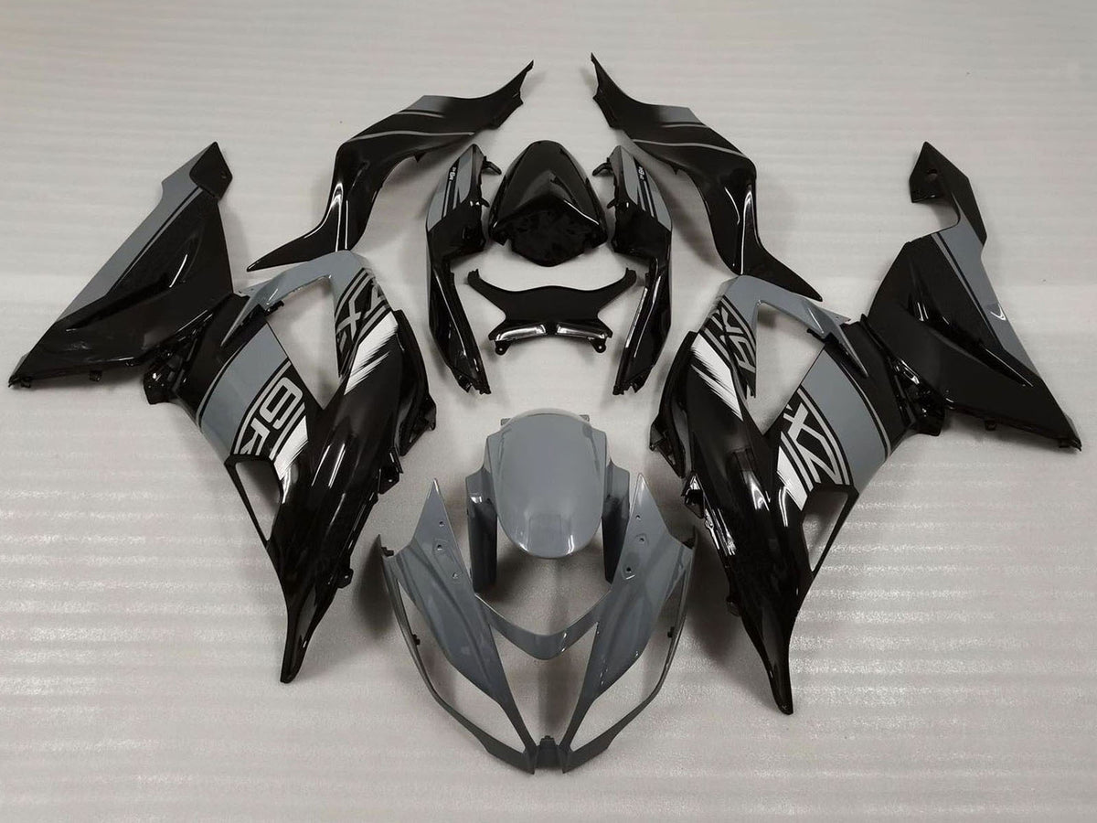2013-2018 Nardo Grey Black Kawasaki ZX6R 636 Fairing Kit