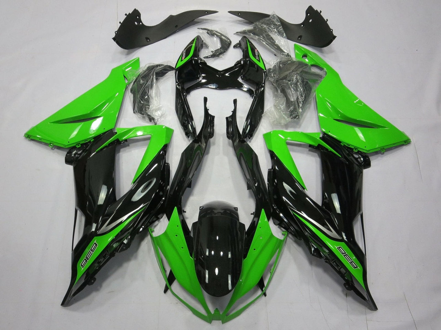 2013-2018 Green Black Silver Kawasaki ZX6R 636 Fairing Kit