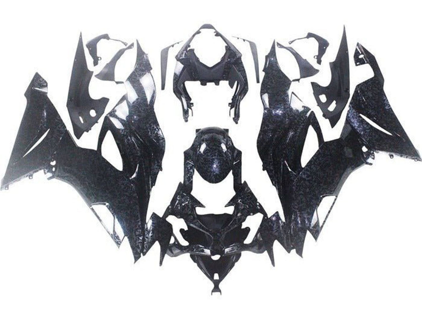 2019-2022 Faux Chopped Carbon Fiber Kawasaki ZX6R 636 Fairing Kit
