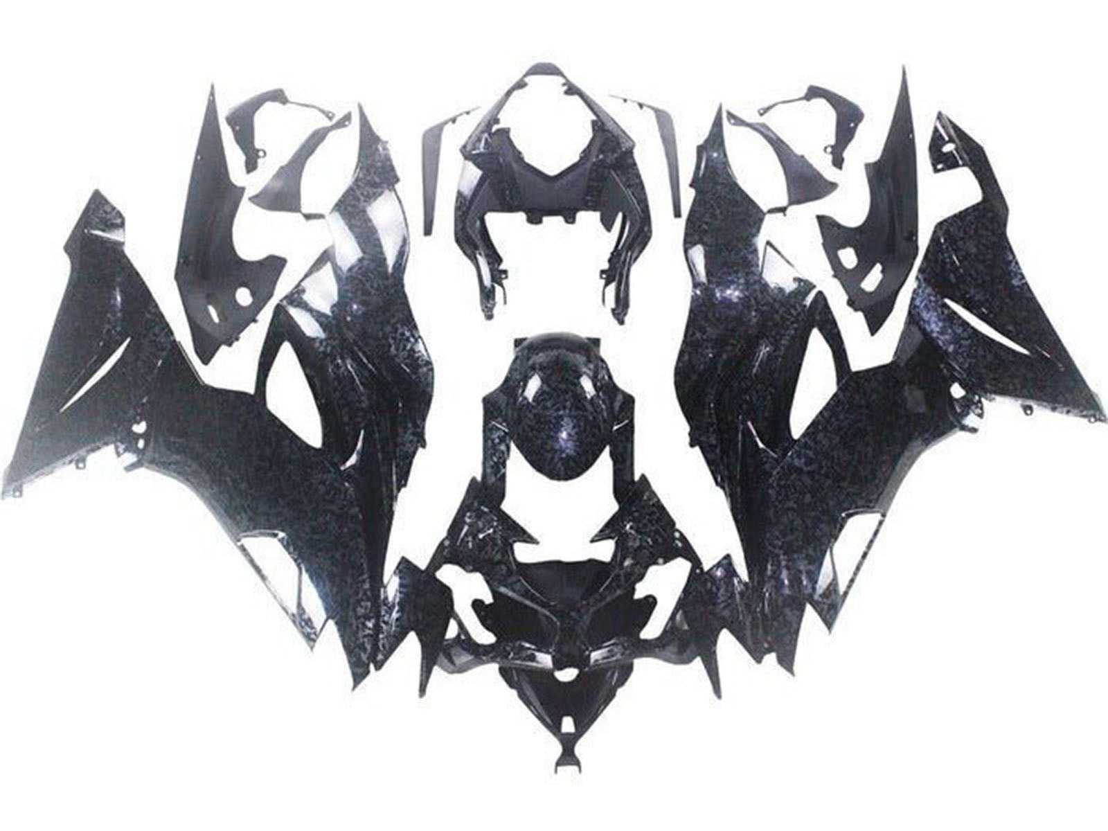 2019-2022 Faux Chopped Carbon Fiber Kawasaki ZX6R 636 Fairing Kit