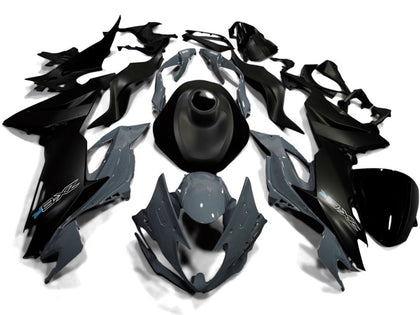 2019-2022 Kawasaki ZX-6R Matte Black Nardo Gray Fairing Kit