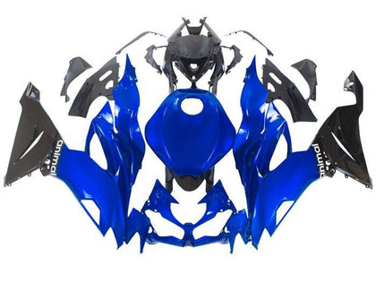 2019-2022 Kawasaki ZX-6R Blue Black Animal Fairing Kit