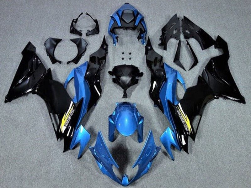 Purchase 2019-2022 Blue Glossy Black Yellow Kawasaki ZX6R Motorcycle Fairings UK