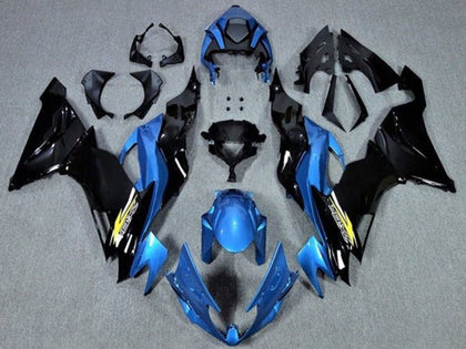 2019-2022 Kawasaki ZX-6R Glossy Blue Black Yellow Fairing Kit