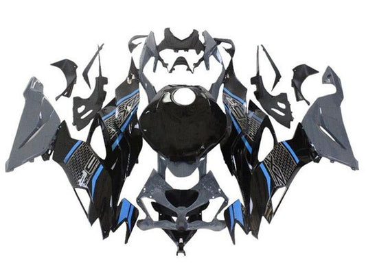 2019-2022 Grey Black Blue Kawasaki ZX6R 636 Fairing Kit