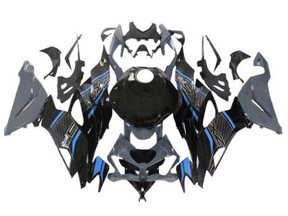 2019-2022 Kawasaki ZX-6R Gray Black Blue Fairing Kit