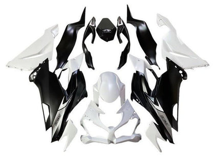 2019-2022 Kawasaki ZX-6R Matte White Matte Black Fairing Kit