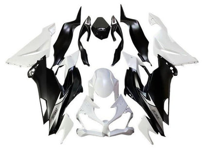 2019-2022 Kawasaki ZX-6R Matte White Matte Black Fairing Kit