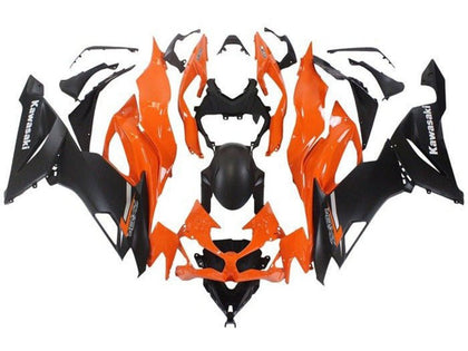 2019-2022 Kawasaki ZX-6R Orange Matte Black Fairing Kit