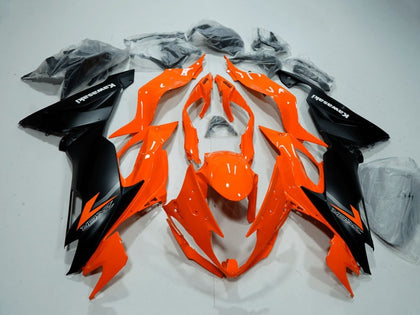 2019-2022 Kawasaki ZX-6R Orange Matte Black Gray Fairing Kit