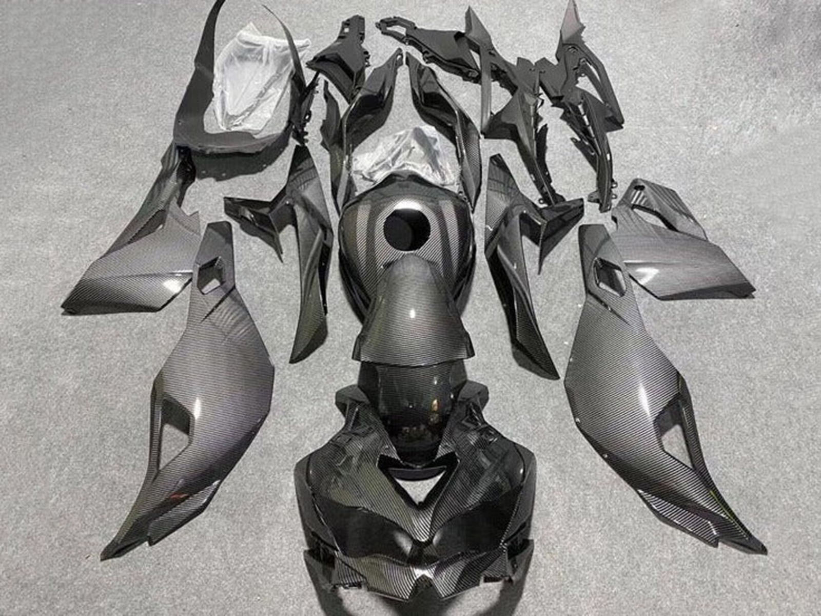 2019-2025 Faux Carbon Fiber Kawasaki ZX4R Zx 4RR Fairing Kit