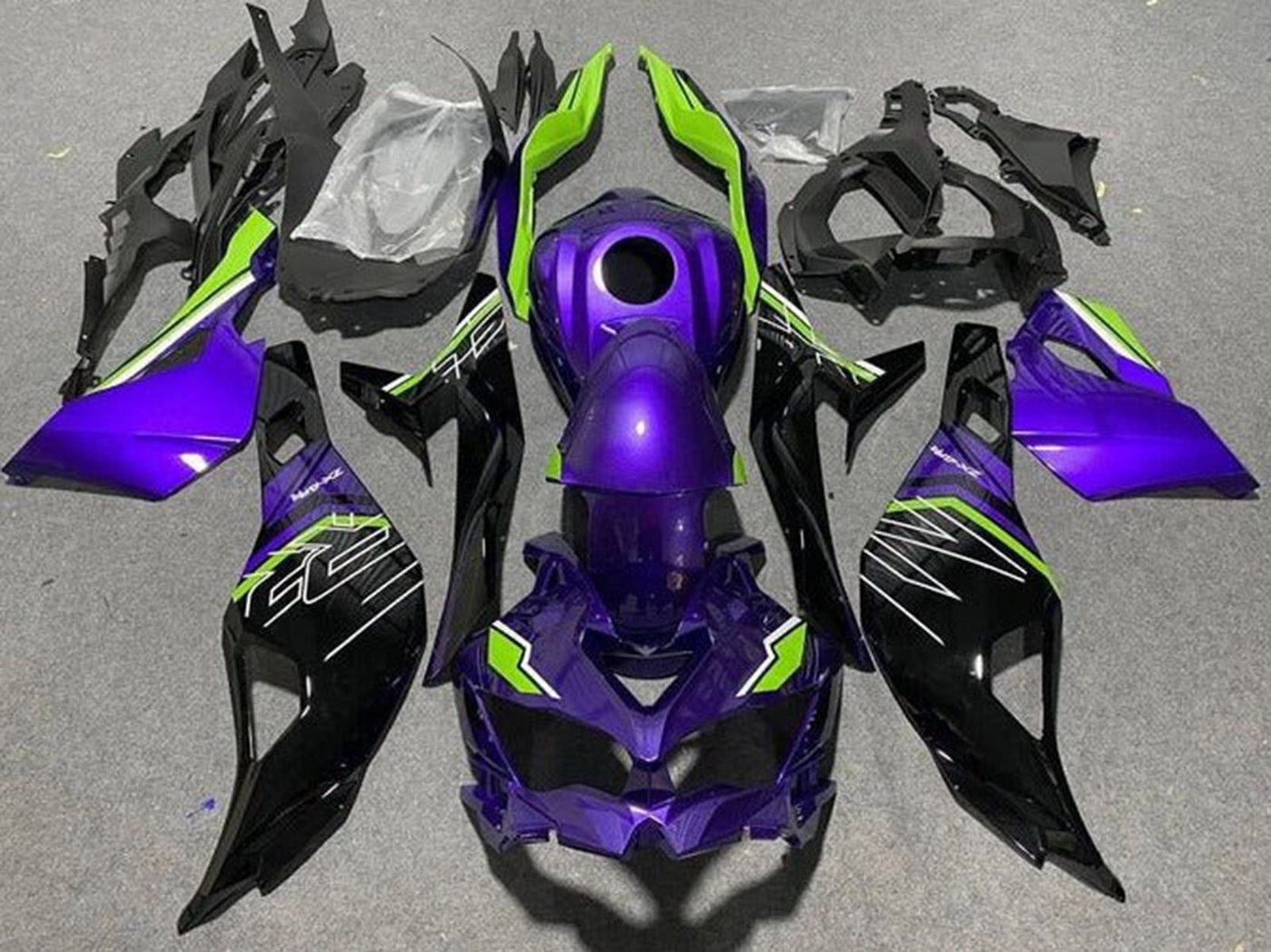 2019-2025 Purple Black Green Kawasaki ZX4R Zx 4RR Fairing Kit