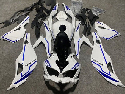 2019-2025 Kawasaki ZX-4RR / ZX4R White Blue Stripe Fairing Kit