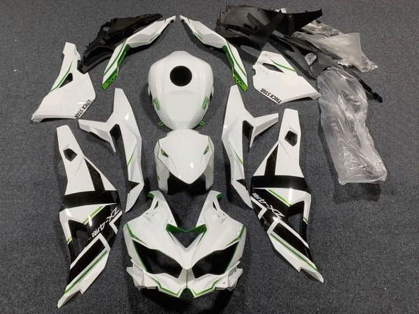 2019-2025 White Black Green Kawasaki ZX4R Zx 4RR Fairing Kit