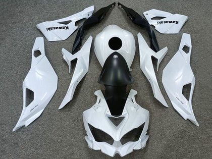 2019-2025 Kawasaki ZX-4RR / ZX4R White Matte Black Fairing Kit