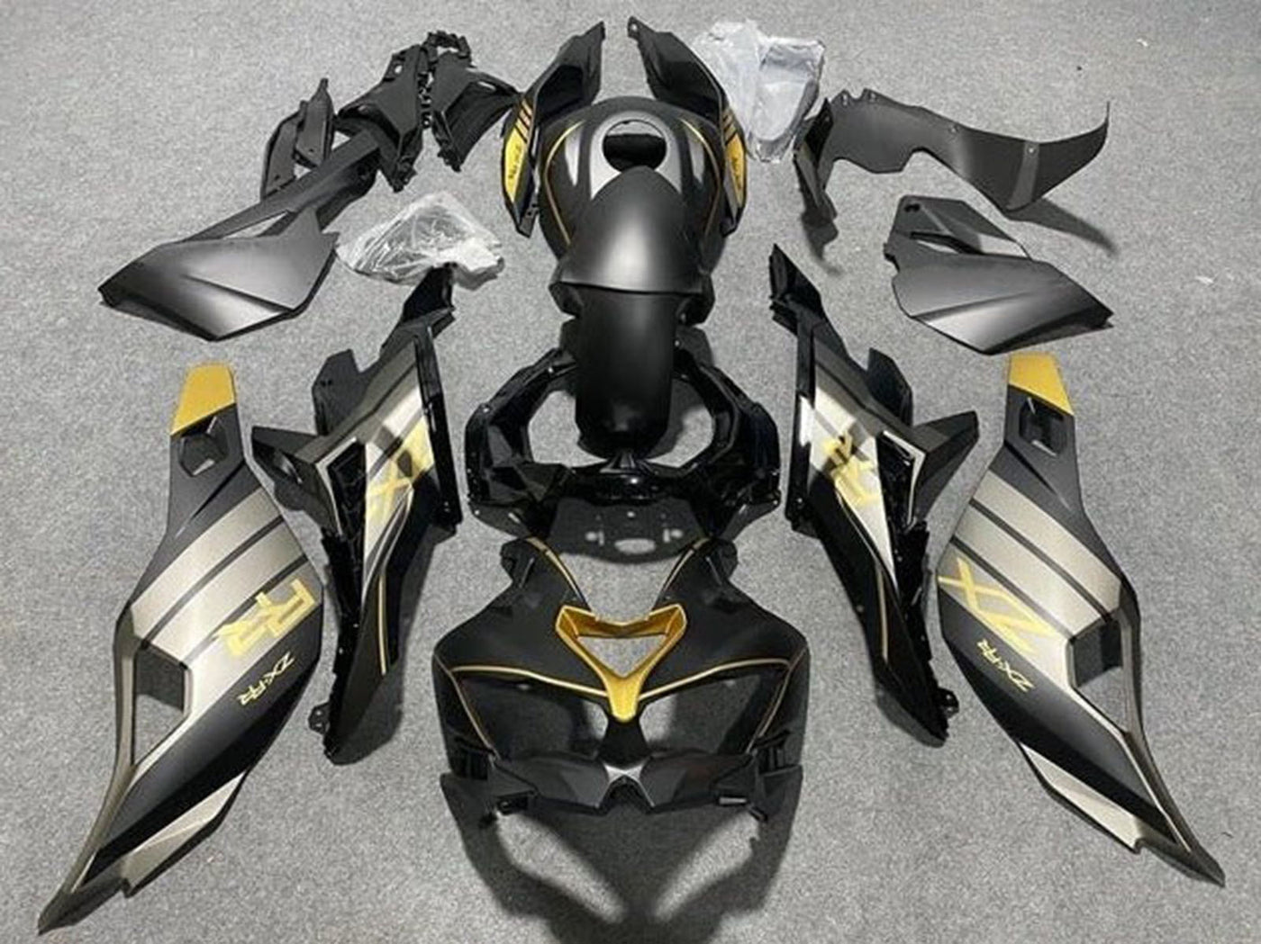2019-2025 Matte Black Grey Gold Glossy Black Kawasaki ZX4R Zx 4RR Fairing Kit