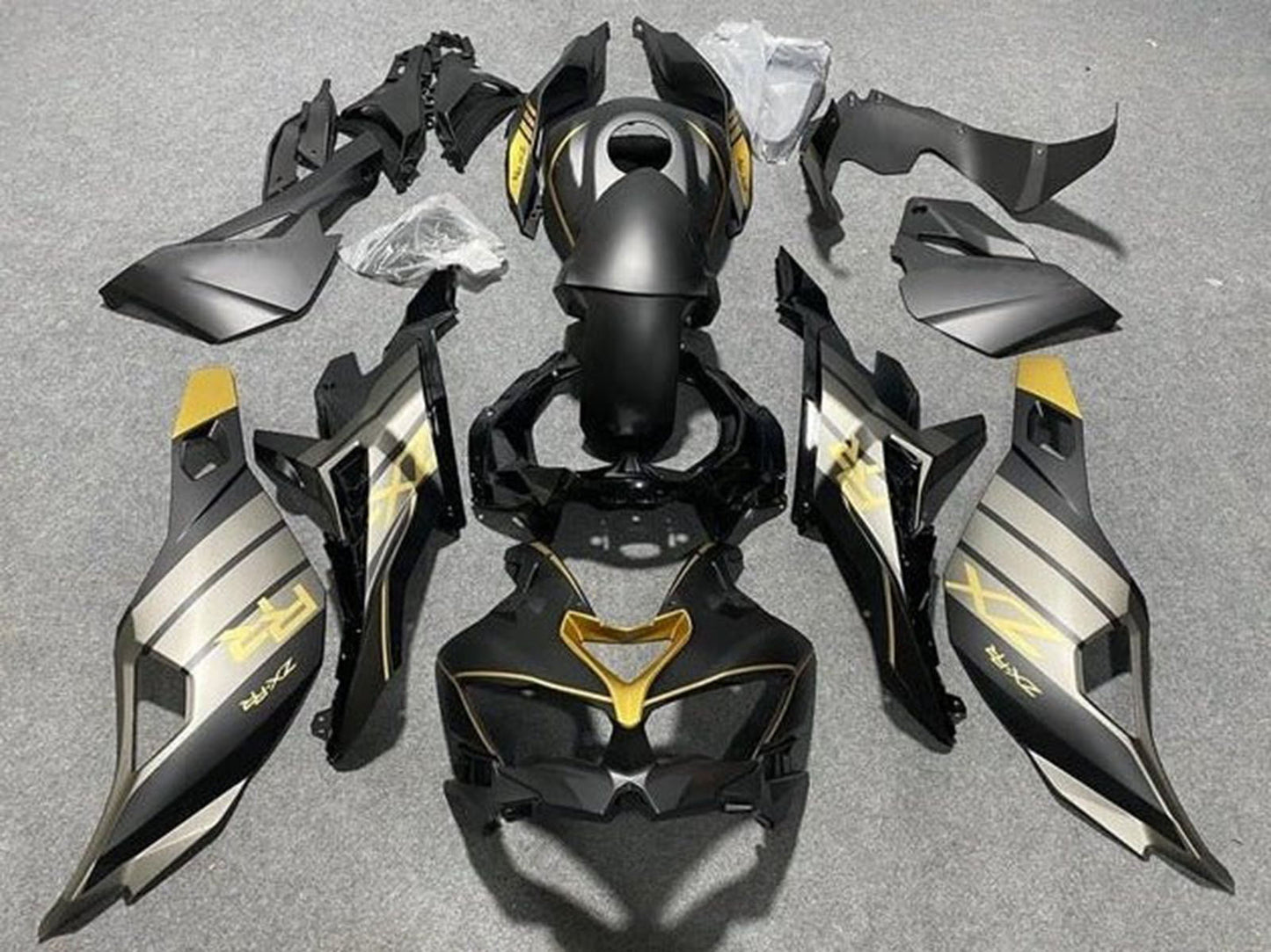 2019-2025 Matte Black Grey Gold Glossy Black Kawasaki ZX4R Zx 4RR Fairing Kit
