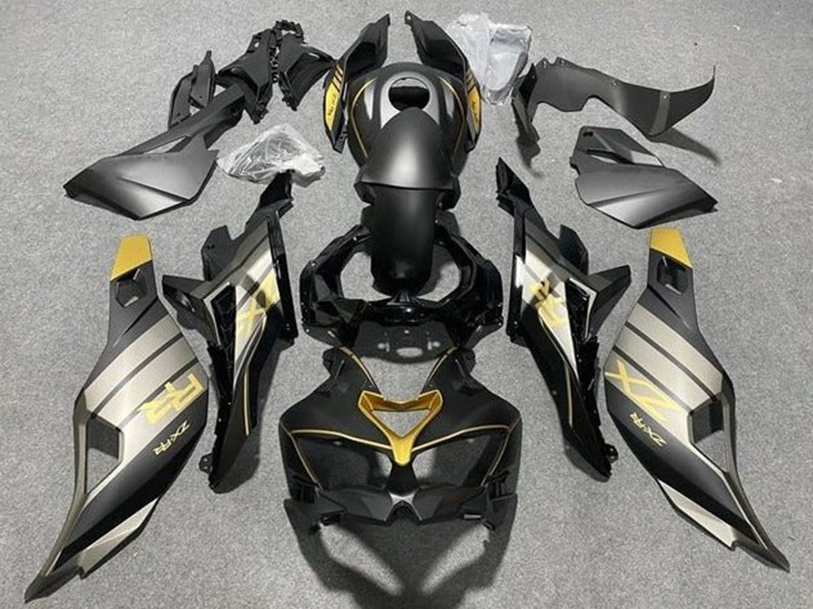 2019-2025 Matte Black Grey Gold Glossy Black Kawasaki ZX4R Zx 4RR Fairing Kit