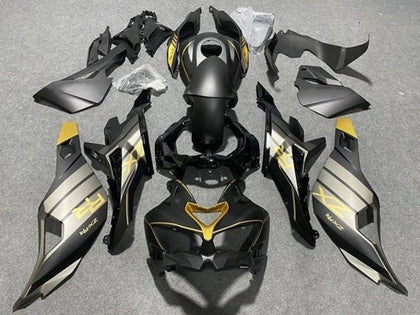 2019-2025 Kawasaki ZX-4RR / ZX4R Matte Black Gray Gold Glossy Black Fairing Kit