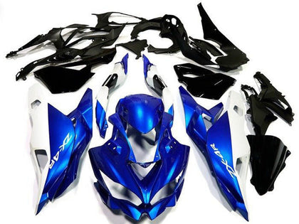 2019-2025 Kawasaki ZX-4RR / ZX4R Matte Blue Matte White Fairing Kit