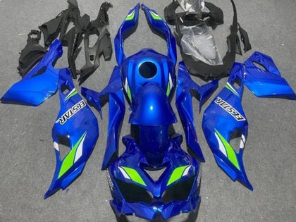 2019-2025 Kawasaki ZX-4RR / ZX4R Blue Green Ecstar Fairing Kit