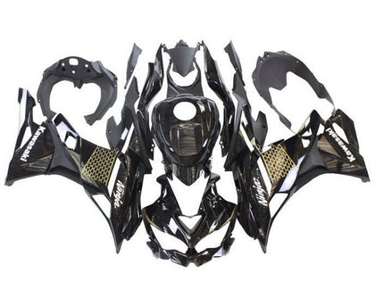 2019-2025 Kawasaki ZX-4RR / ZX4R Black White Gold Fairing Kit