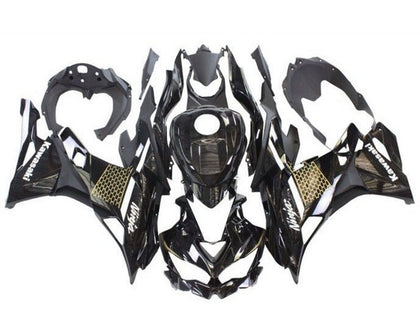 2019-2025 Kawasaki ZX-4RR / ZX4R Black White Gold Fairing Kit