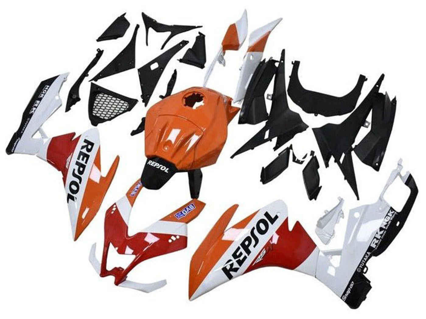 2012-2018 Orange White Red Glossy Black Repsol Aprilia RS4 50 125 Fairing Kit