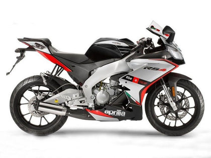 2012-2018 Aprilia RS4-50-125 Silver Red Black Fairing Kit