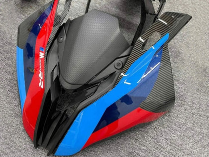 2019-2022 BMW S1000RR Black Blue Red Carbon Fiber Style Fairing Kit