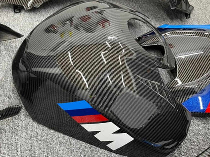 2019-2022 BMW S1000RR Black Blue Red Carbon Fiber Style Fairing Kit