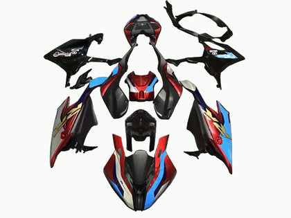 2019-2022 BMW S1000RR Black Blue Red Gold Racing Fairing Kit