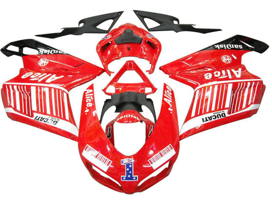 2007-2014 Red Alice Ducati 848 1098 1198 Fairing Kit