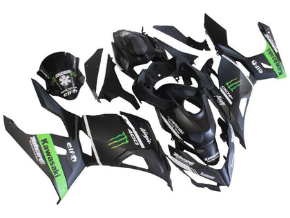 2018-2024 Kawasaki EX400 Matte Green Black Fairing Kit