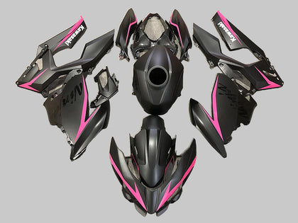 2018-2024 Kawasaki EX400 Black Pink Fairing Kit