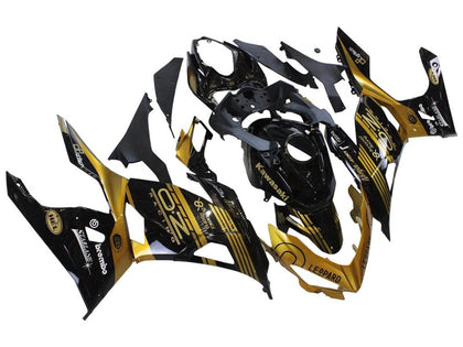 2018-2024 Kawasaki EX400 Black Gold Fairing Kit