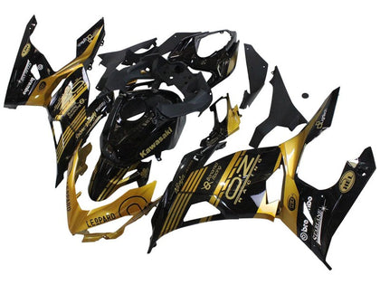 2018-2024 Kawasaki EX400 Black Gold Fairing Kit