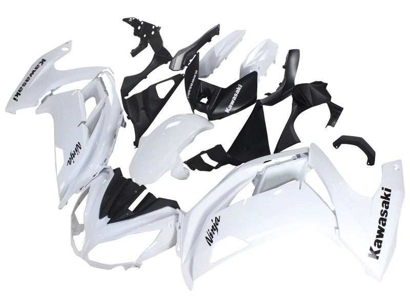 Purchase 2012-2016 White Black Kawasaki EX650 Motorcycle Fairings UK