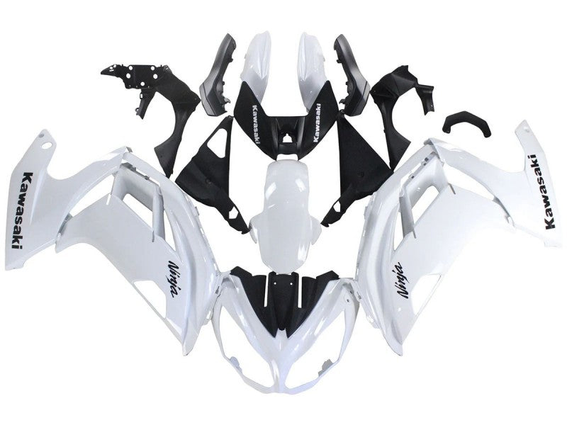 Purchase 2012-2016 White Black Kawasaki EX650 Motorcycle Fairings UK