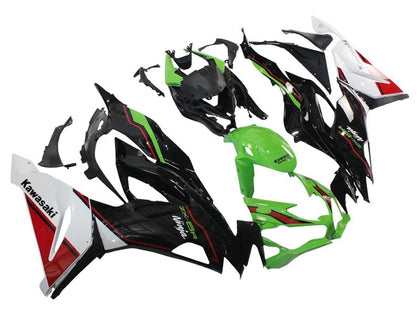 2019-2022 Kawasaki ZX-6R Green Black Fairing Kit
