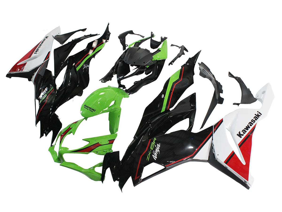 2019-2022 Green Black Kawasaki ZX6R Fairing Kit