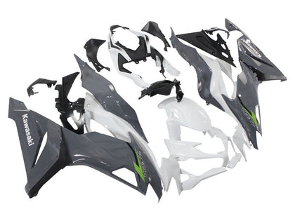 2019-2022 Kawasaki ZX-6R White Gray Fairing Kit