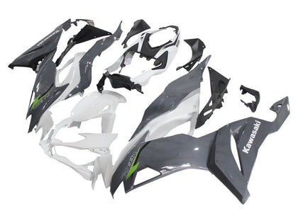 2019-2022 Kawasaki ZX-6R White Gray Fairing Kit