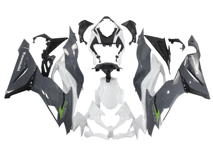 2019-2022 Kawasaki ZX-6R White Gray Fairing Kit